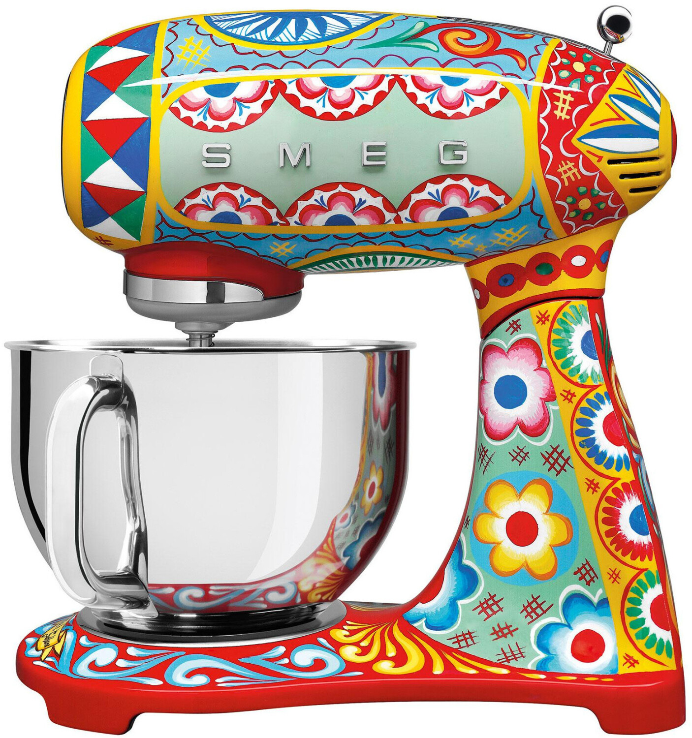 غذا ساز اسمگ ایتالیا مدل SMEG SMF03DGEU | طراحی Dolce and Gabbana | نسخه محدود Sicily is my Love | کاسه استیل 4.8 لیتری